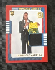 2025 Panini Donruss WNBA Dominique Malonga ROOKIE JERSEY PATCH red Seattle Storm