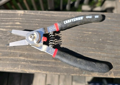 #ad CRAFTSMAN PROFESSIONAL INTERNAL EXTERNAL RETAING RING PLIERS 47412 USA $18.99