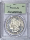 1904-O PCGS MS 64 DMPL OGH MORGAN SILVER DOLLAR OLD GREEN HOLDER DEEP MIRROR