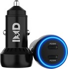 Usb Type-C Car Charger Car Accessories - 60W Dual Ports Type-C Cell Phone Charge