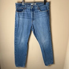 Levis Premium Wedgie Icon Fit Ankle Jeans Womens 32 Athens Shut It Medium Denim
