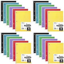 Spiral Notebooks, 24 Pack, 1 Subject, College Ruled Paper, 7-1/2" x 10-1/2", ...