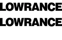Lowrance (Set Of 2) Depth Finder Fishing Vinyl Decal Window Boat Sticker