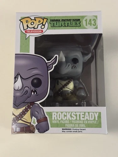 Funko Pop! Television Teenage Mutant Ninja Turtles Rocksteady #143 w/ Protector