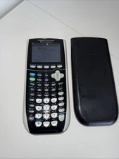 TI-84 Plus C Silver Edition Calculator Texas Instruments WITH CHARGING CABLE.