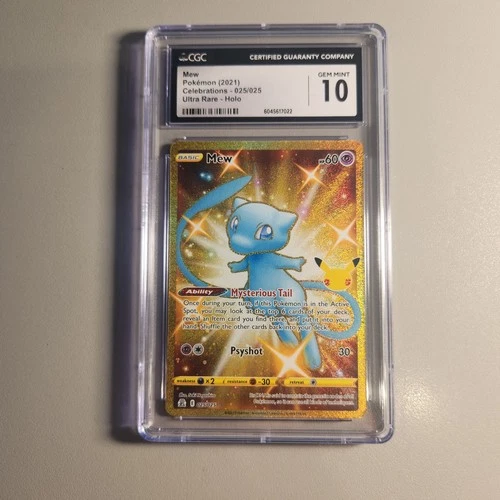 Celebrations Gold Mew (Secret) 025/025 CGC 10 Gem Mint