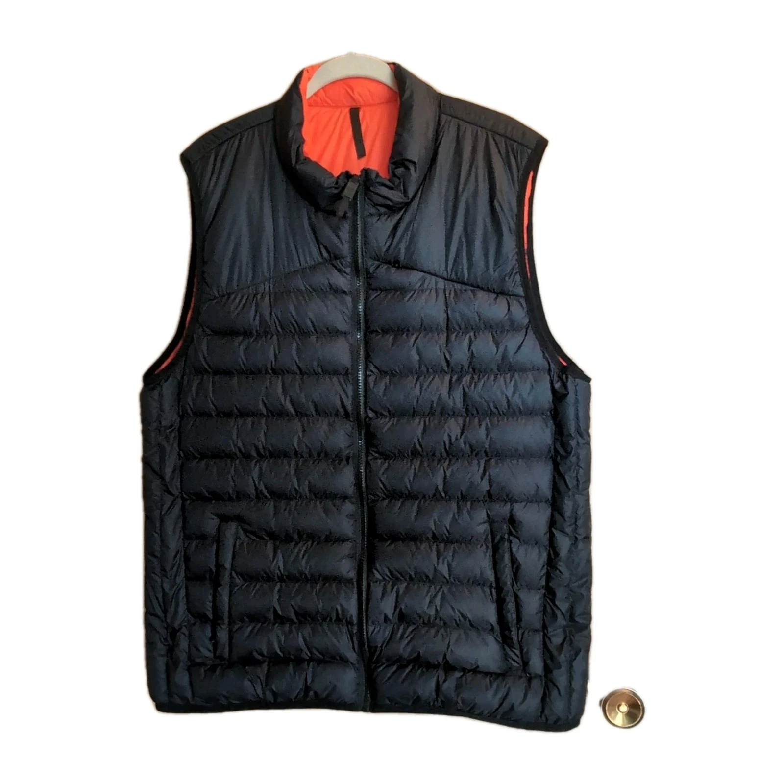 NWT Fabletics Mens Mogul Puffer Vest XL Black Gorp Outdoors Nature Hiking Cabin