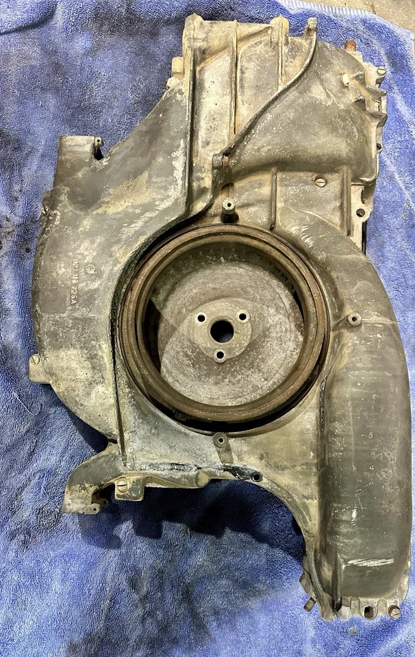 Porsche 914 Engine Cooling Fan Shroud Housing Thermostat Flaps Assembly German - Image 2 of 4