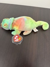 Ty Beanie Baby 9 inch Rainbow The Chameleon Toy