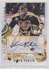 2007-08 ITG Between the Pipes GoalieGraphs Kevin Poulin #A-KP Auto eb8