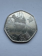 Olympic Table Tennis 50p Coin Circulated - Available on eBay