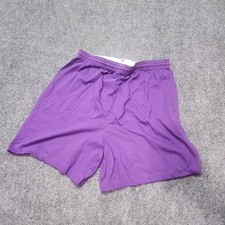90s Russell Athletic Cotton Gym Shorts Men 2XL Purple USA Made Dead Stock
