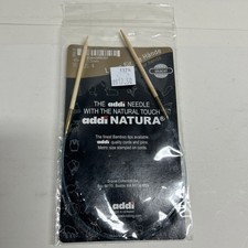 Addi 40-150cm Bamboo Knitting Needles Fixed Circular Wooden All Sizes 2.5mm-12mm