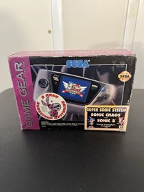 Sega Game Gear Super Sonic System Console Bundle RECAPPED Works Great!