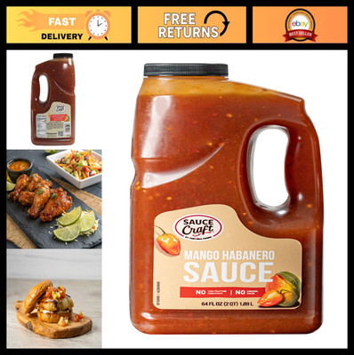 Mango Habanero Sauce - Versatile Cooking Base for Glazes, Dips & Recipes - 0.5 G