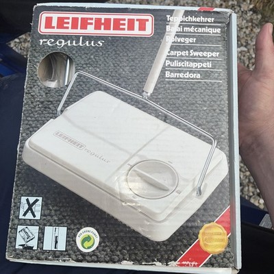 Vintage Leifheit hochwertige Teppichkehrmaschine Regulus 3 Kehrbürsten