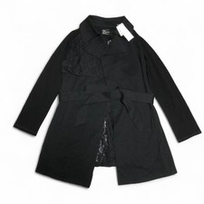 S YTE Yohji Yamamoto Lace Long Cardigan Black, Size 2/S