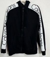 Black Calvin Klein Ladies Zip Up Hoodie M