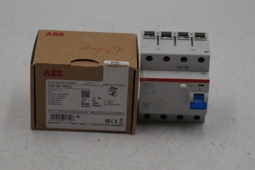 ABB 2CSF204001R3900 F204 Residual Current Circuit Breaker 4P AC Typ AC-125/0.3