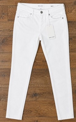 Dear John Womens Jeans Size 26 White Gisele Skinny Stretch Denim