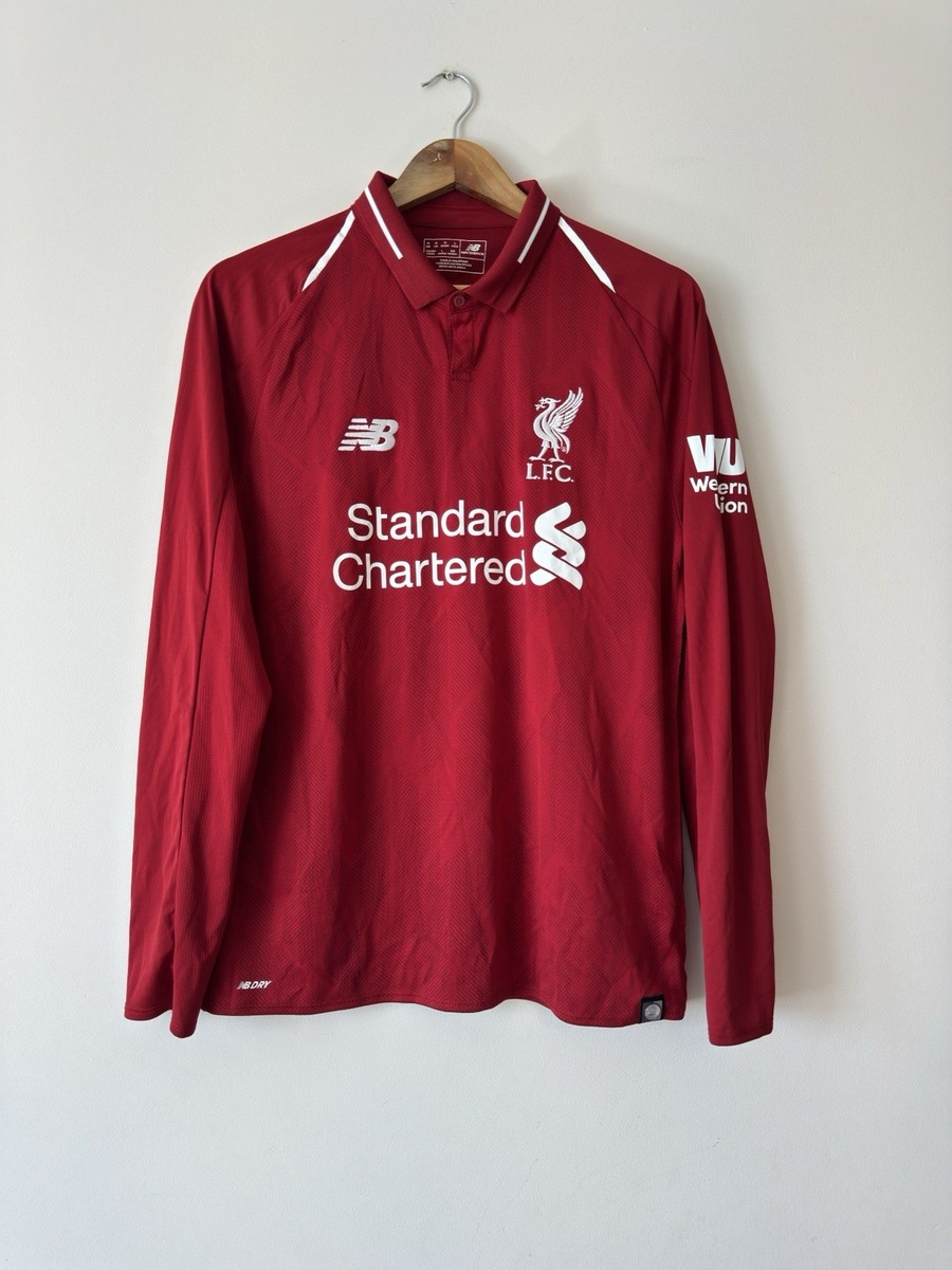 Liverpool 2018-2019 Home Soccer Longsleeve Jersey Football Shirt