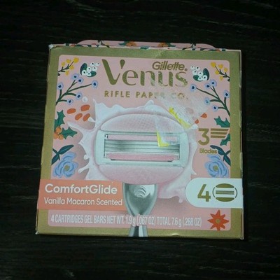 Gillette Venus ComfortGlide Vanilla Macaron Razor Refill 3-Blade 4 Pack