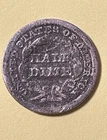 1848 Seated Liberty Half Dime Large Date. AG About Good.