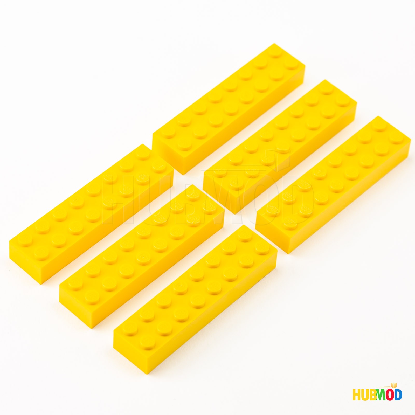 Lot of 6 Genuine LEGO Yellow 2x8 3007 Building Bricks Blocks Parts ...