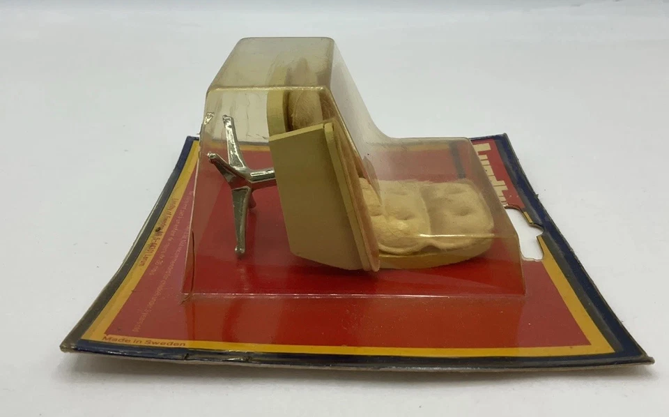 Silla giratoria amarilla vintage para casa de muñecas Lundby (VEC/05) Foto 2 de 4