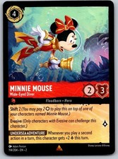 Minnie Mouse - Wide-Eyed Diver 114/204 Rare Rise of the Floodborn Lorcana NM