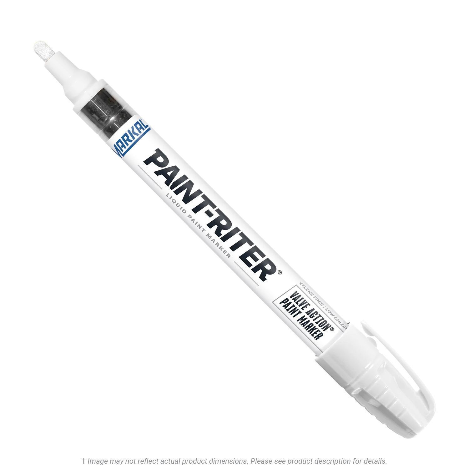 Markal 96820 Paint-Riter Valve Action Paint Marker White Medium Bullet Tip USA