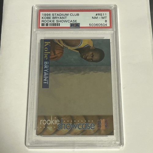 1996-97 Topps Stadium Club - Rookie Showcase Kobe Bryant #RS11 (RC) PSA 8