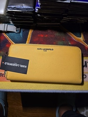 Karl Lagerfeld Paris Wallet Women Yellow NWT