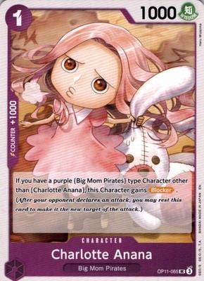 Charlotte Anana UC A Fist of Divine Speed Release Event Cards OP11-065 NM