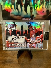 Wild Card Splat Paint The Town Edwin Arroyo Cincinnati Autographed 1/1 Color Tr…