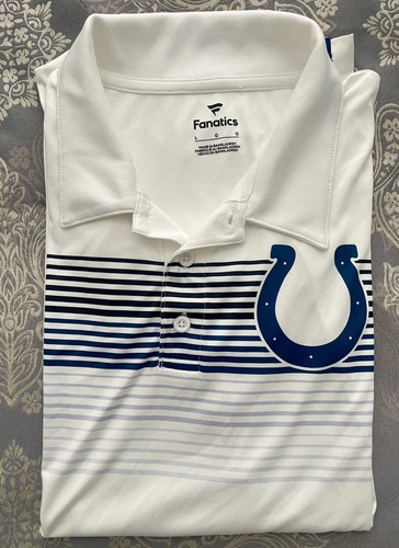 Indianapolis Colts*Mens Short Sleeve NFL Polo Shirt by FANATICS-Large - Picture 7 of 7