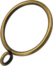 44 Pack Curtain Rings with Eyelets, Metal Drapery Rings for Pinch Pleat Curtains