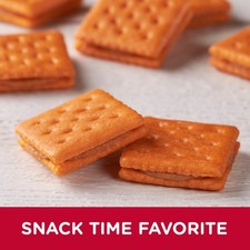 20 Count Peanut Butter on Cheese Sandwich Cracker Single Serve Snack Cracker USA