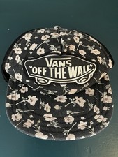 Vans SnapBack Vintage Hat Flower Pattern With Logo, Adjustable ,Mesh Back