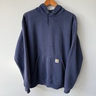 Carhartt Hoodie Men’s Size XL by Blue Embroidered Workwear Pullover Logo