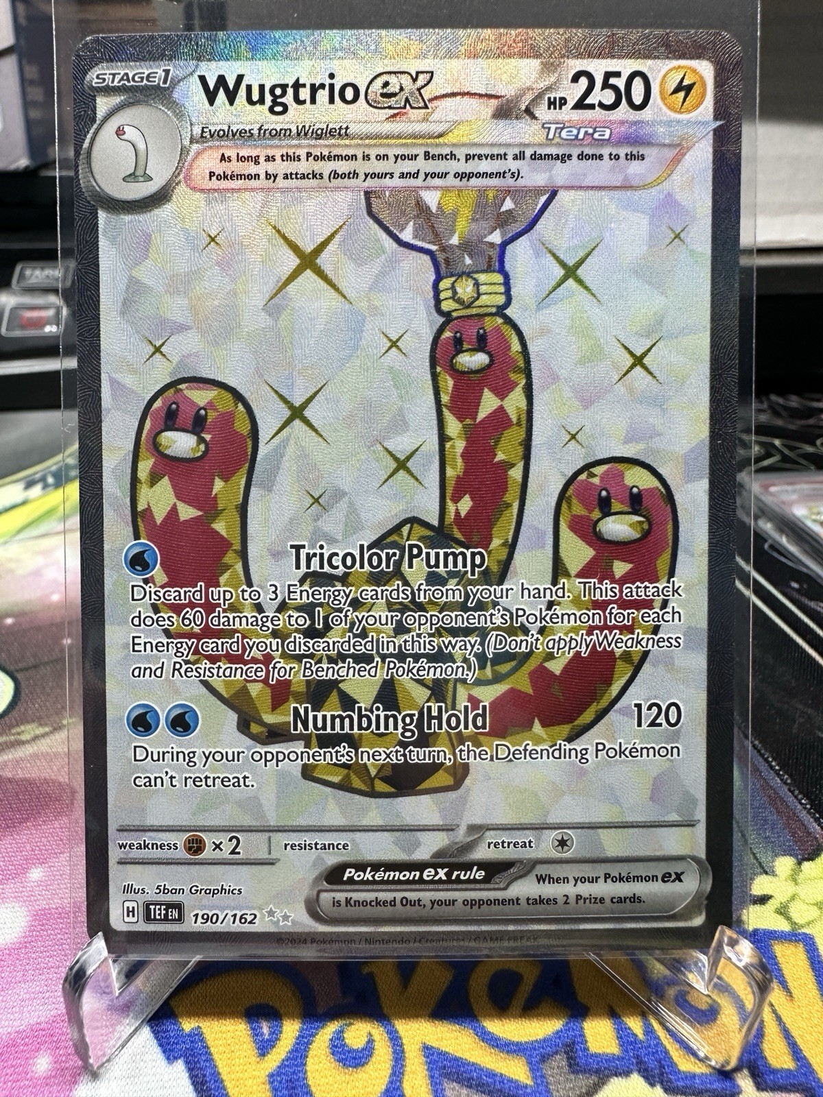 Pokemon Wugtrio ex 190/162 Temporal Forces Ultra Rare NM