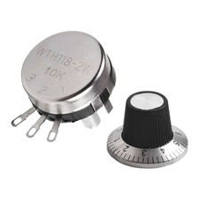 Carbon Rotary Taper Potentiometer Adjustable Control for Radios and Mixers