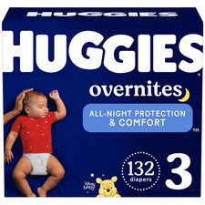 Huggies Disposable Overnight Diapers - Size 3 - 132ct 0.30 per diaper