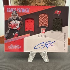 2017 Panini Absolute Chris Godwin Auto Triple Relic Rookie Premiere /299 