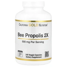 Bee Propolis 2X, Concentrated Extract, 500 mg, 240 Veggie Capsules
