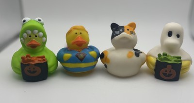 Halloween Rubber Duck Duckies Trick Or Treat Themed Set Of 4
