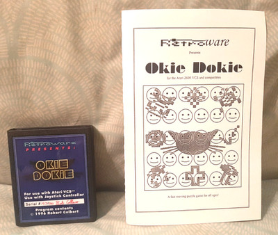 Original 1996 OKIE DOKIE for Atari 2600 - NEW, UNUSED, MINT - Only 100 made!