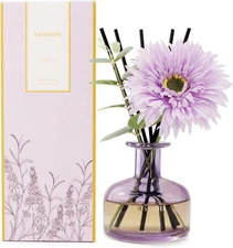 Reed Diffusers Set Lavender Scent, 7.10 Oz Diffusers for Home with 7 Diffuser St