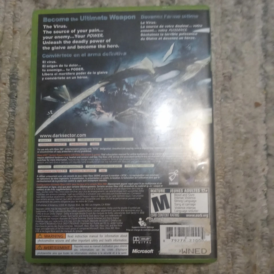 Dark Sector (Microsoft Xbox 360, 2008) - Image 2 of 3