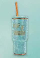 Taylor Swift The Life of a Showgirl Tumbler 30 oz Mint Green In Hand